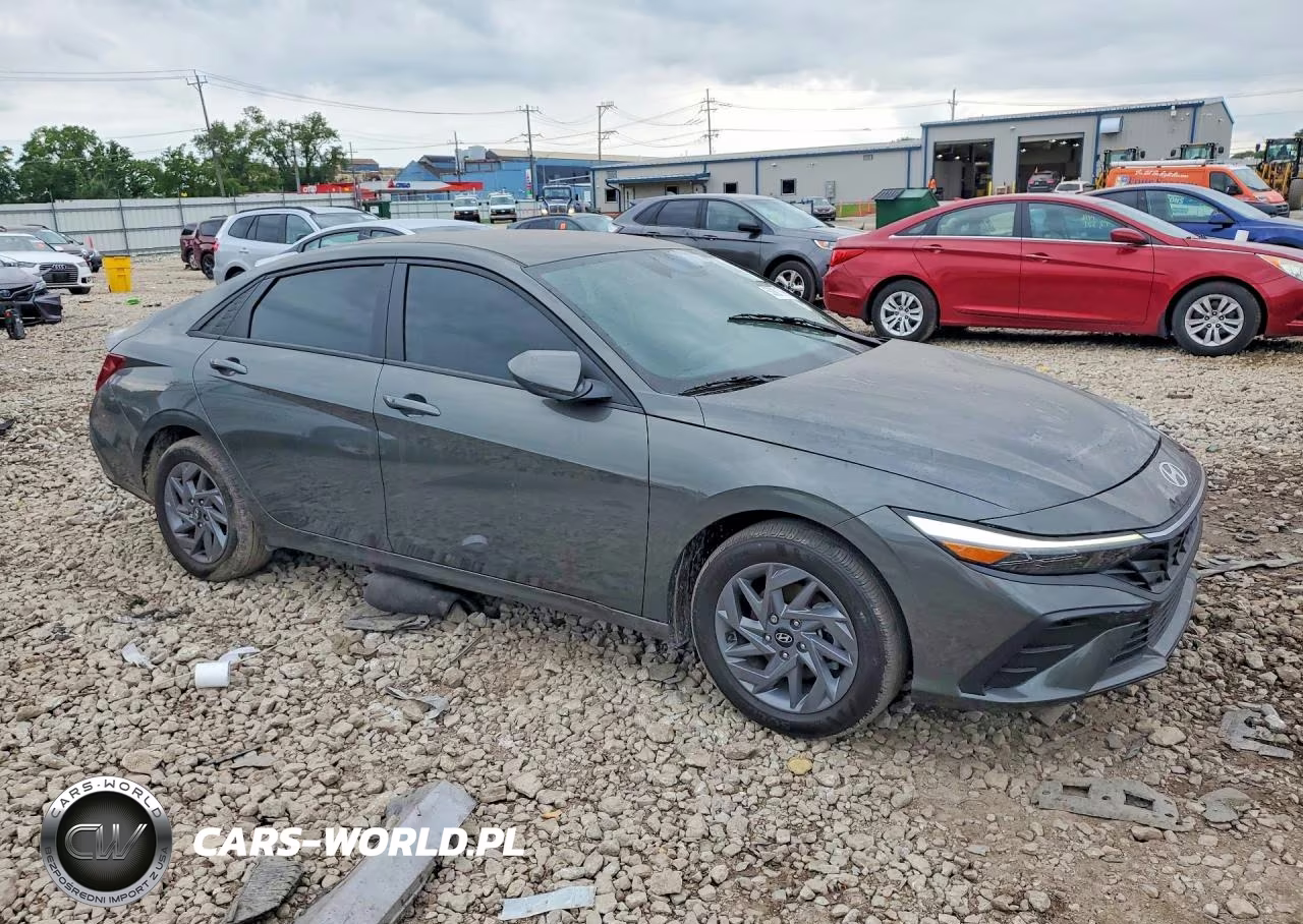 2024 Hyundai Elantra Hybrid Blue VIN:KMHLM4DJ9RU101163 - 4