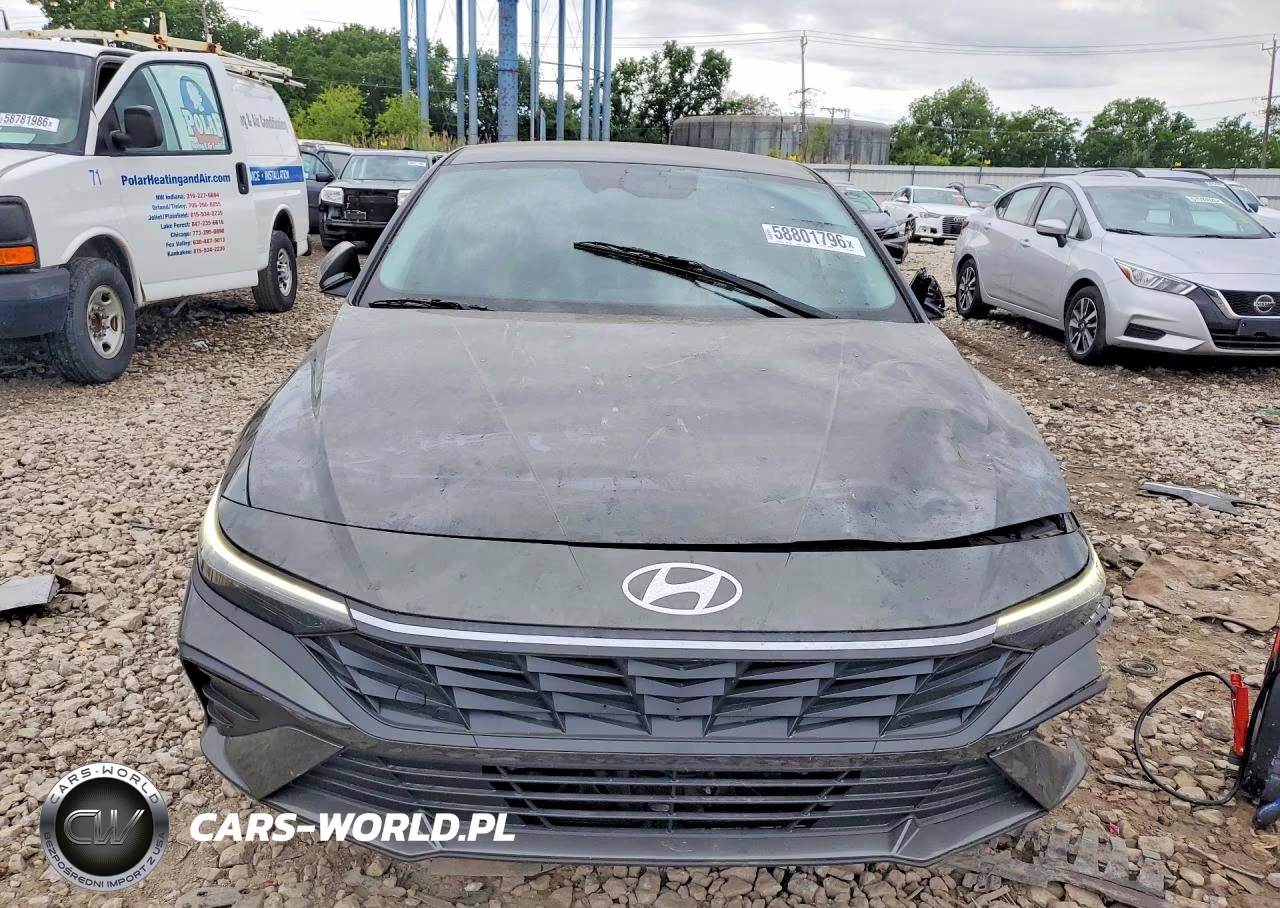 2024 Hyundai Elantra Hybrid Blue VIN:KMHLM4DJ9RU101163 - 5