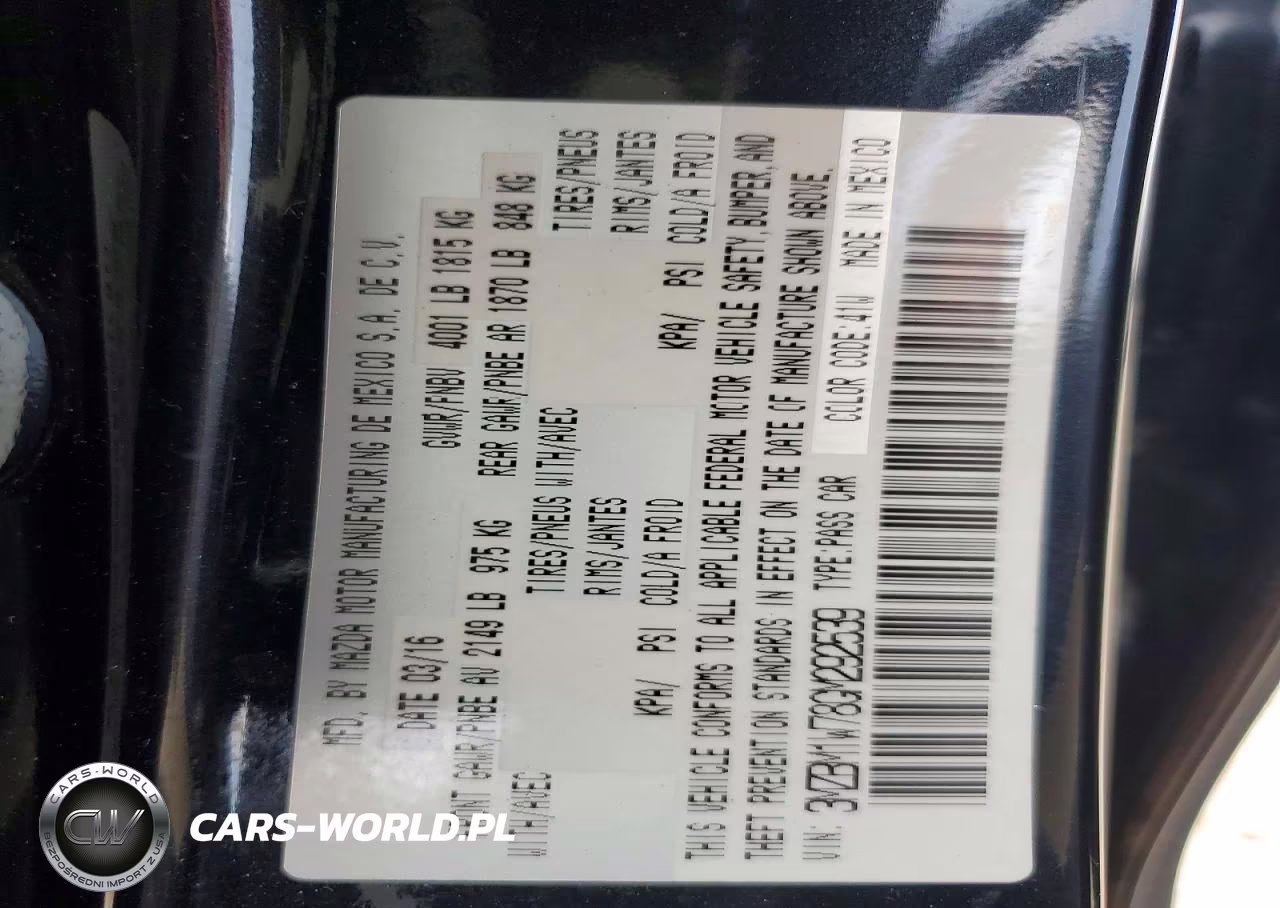 2016 Mazda 3 Touring VIN:3MZBM1W78GM292539 - 13