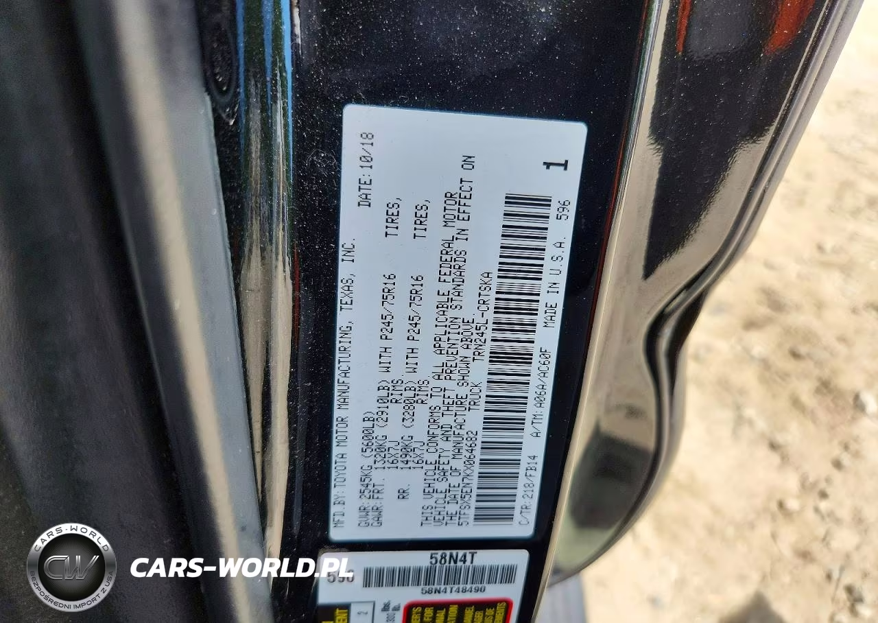 2019 Toyota Tacoma Sr VIN:5TFSX5EN7KX064682 - 12