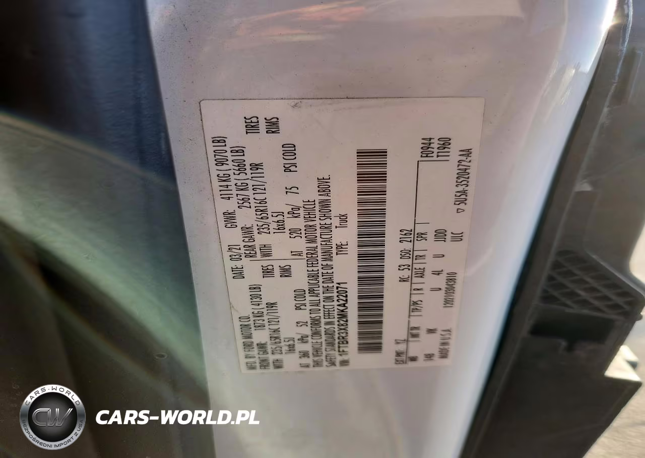 2021 Ford Transit T-250 VIN:1FTBR3X82MKA22071 - 13