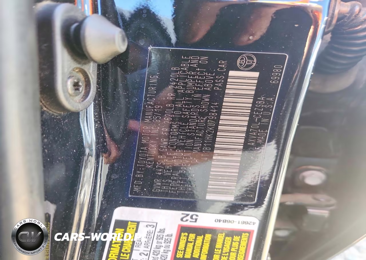2019 Toyota Camry Se VIN:4T1B11HK2KU798414 - 12