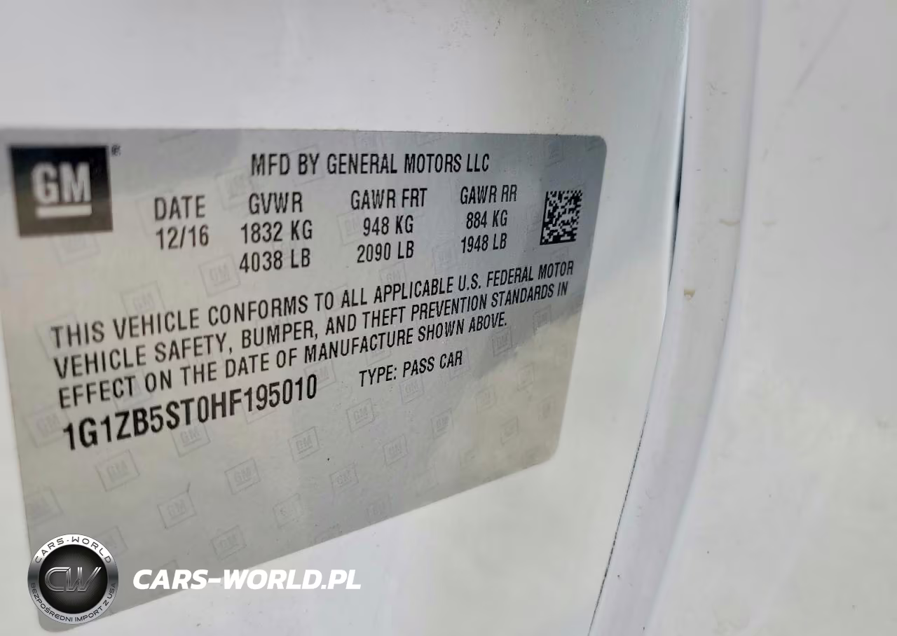 2017 Chevrolet Malibu Ls VIN:1G1ZB5ST0HF195010 - 12