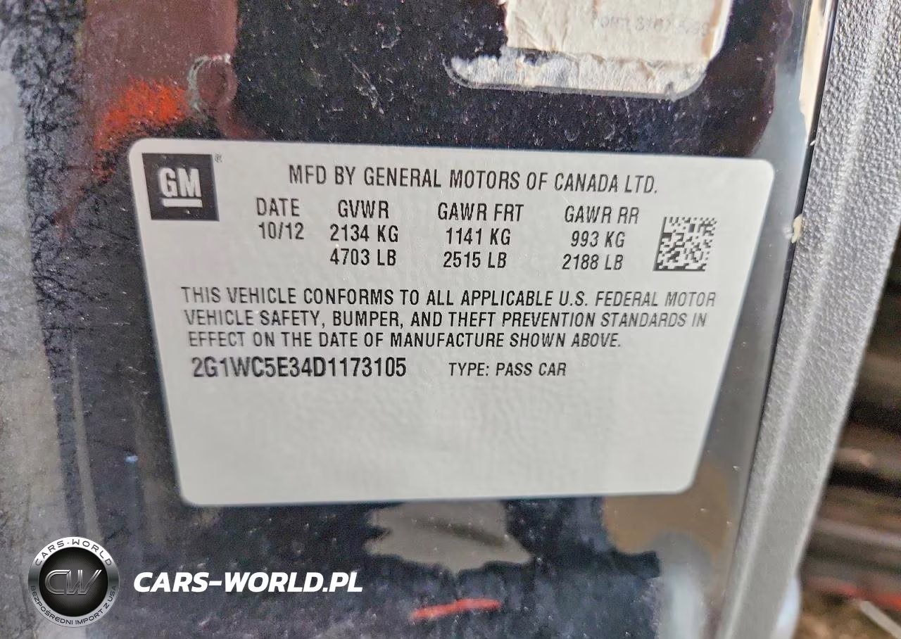 2013 Chevrolet Impala Ltz VIN:2G1WC5E34D1173105 - 12