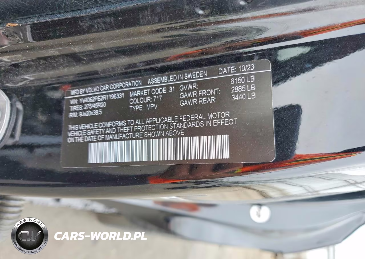 2024 Volvo Xc90 Plus VIN:YV4062PE2R1196331 - 14