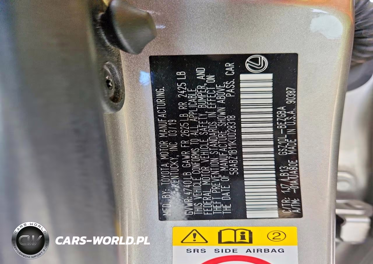2019 Lexus Es 350 VIN:58ABZ1B11KU028318 - 12