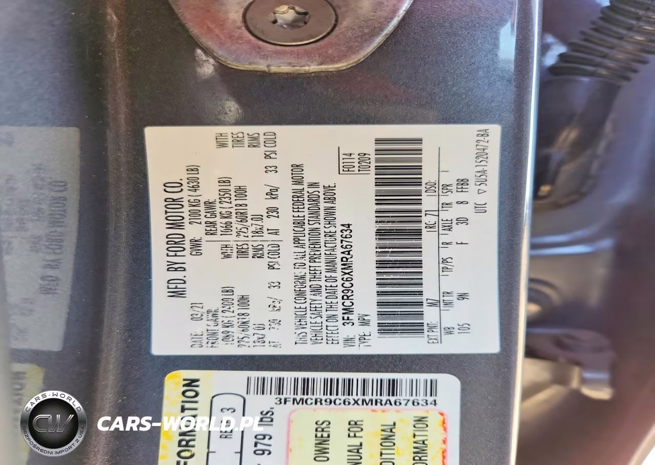 2021 Ford Bronco Sport Outer Banks VIN:3FMCR9C6XMRA67634 - 12