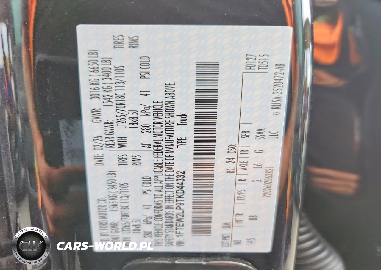2026 Ford F150 Stx VIN:1FTEW2LP9TKD44332 - 13