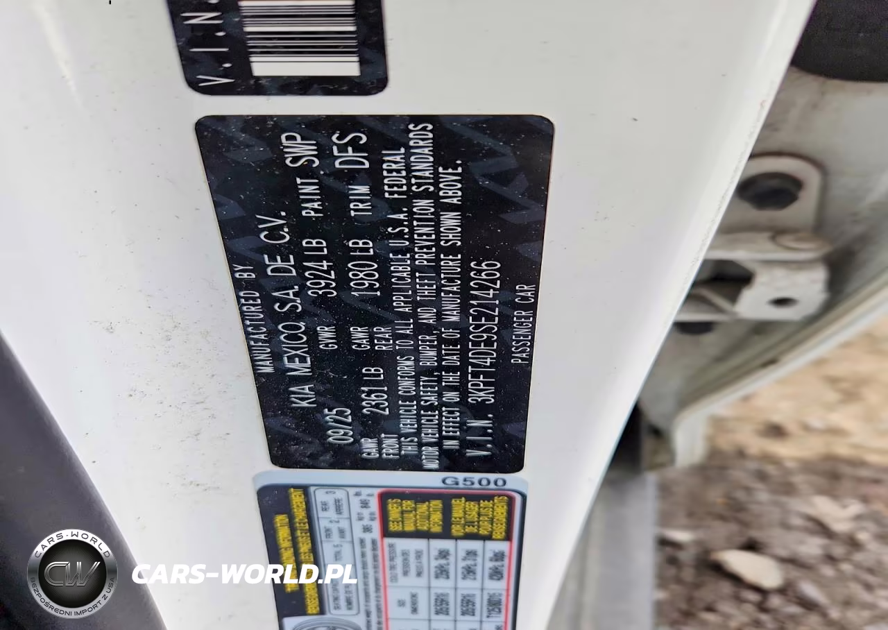 2025 Kia K4 Lxs VIN:3KPFT4DE9SE214266 - 12