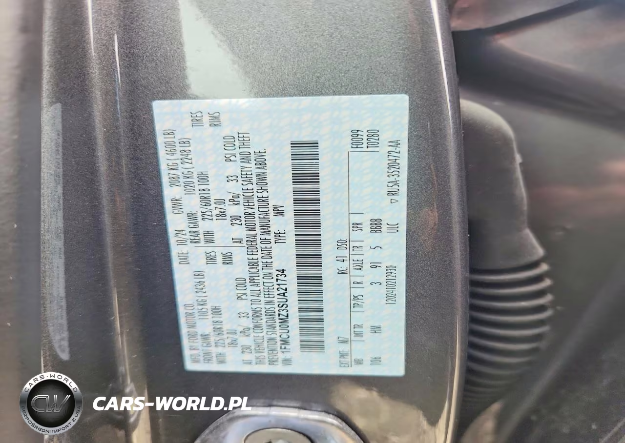 2025 Ford Escape Hybrid VIN:1FMCU0MZ3SUA21734 - 13