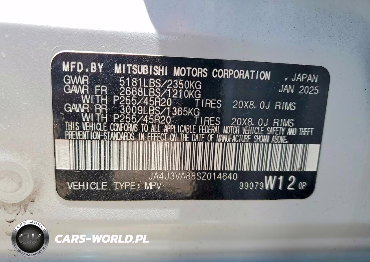 2025 Mitsubishi Outlander Se VIN:JA4J3VA88SZ014640 - 14