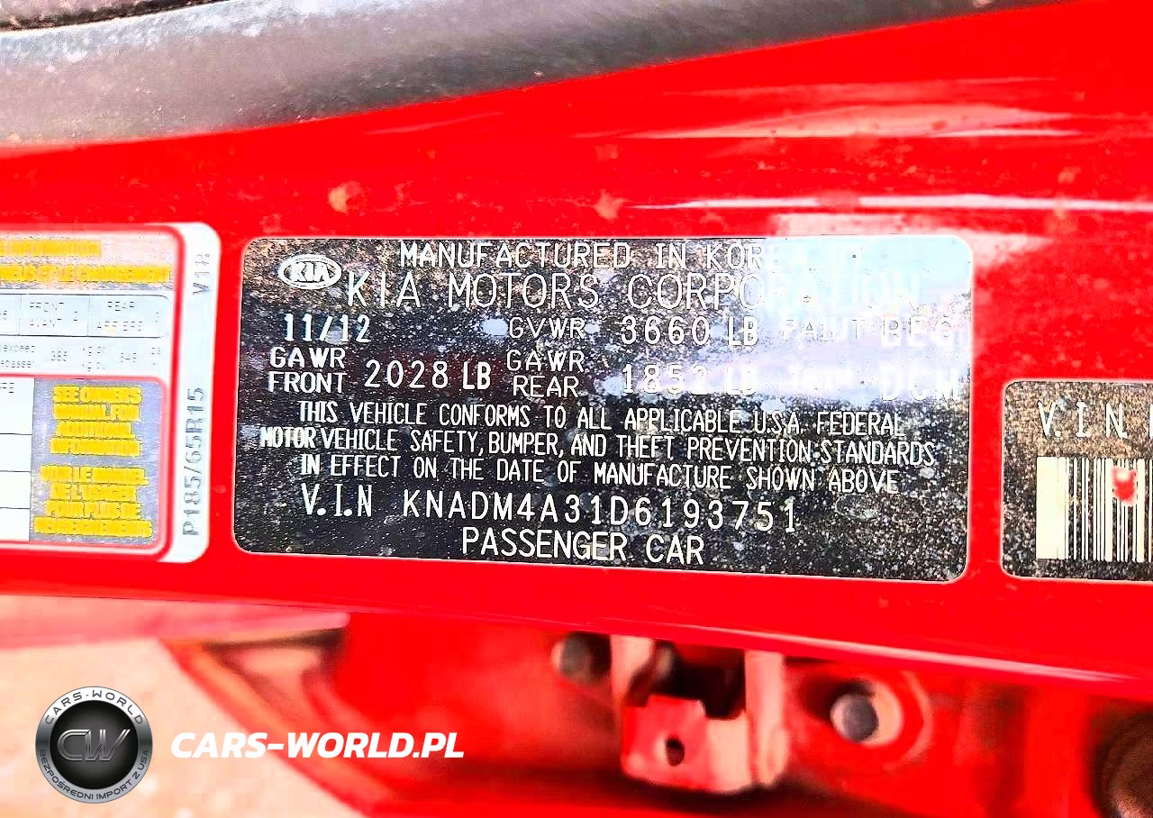 2013 Kia Rio Lx VIN:KNADM4A31D6193751 - 12