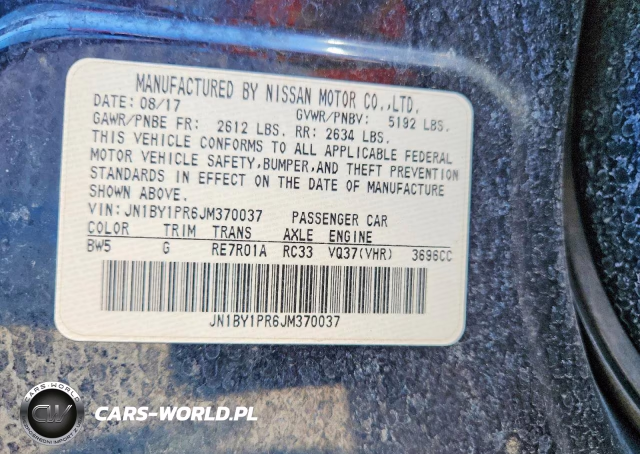 2018 Infiniti Q70L 3.7 Luxe VIN:JN1BY1PR6JM370037 - 12