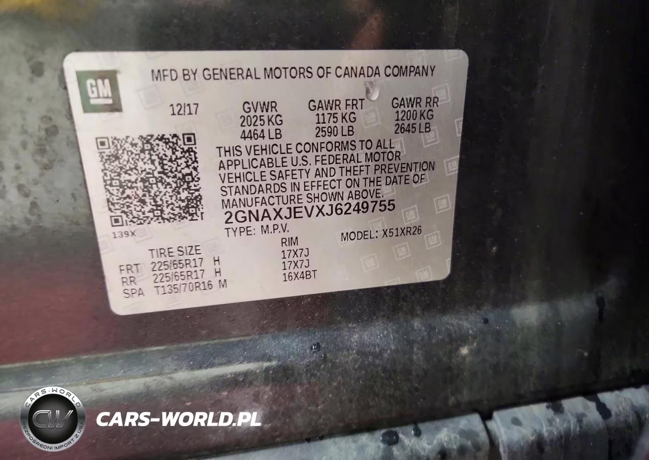 2018 Chevrolet Equinox Lt VIN:2GNAXJEVXJ6249755 - 12