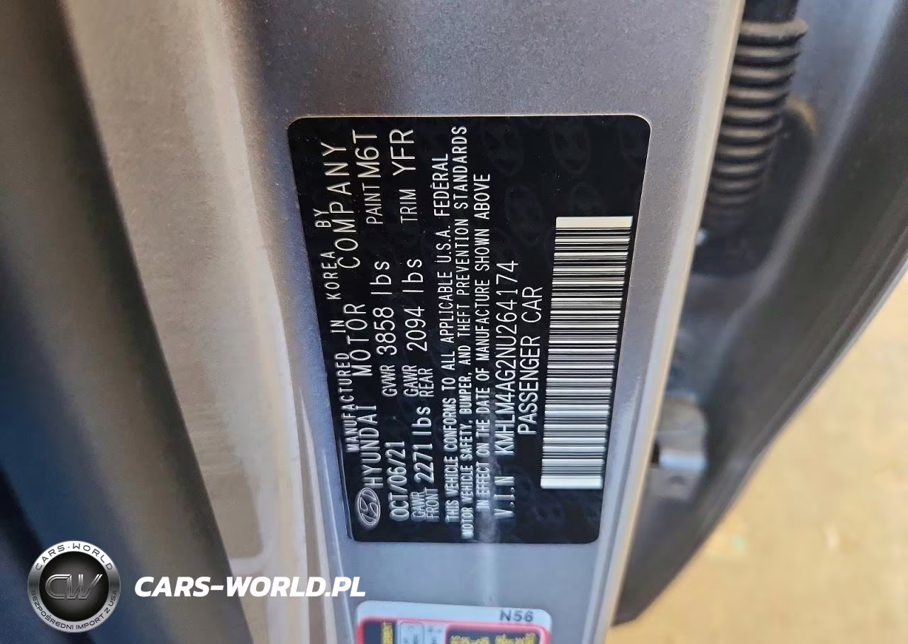 2022 Hyundai Elantra Sel VIN:KMHLM4AG2NU264174 - 12