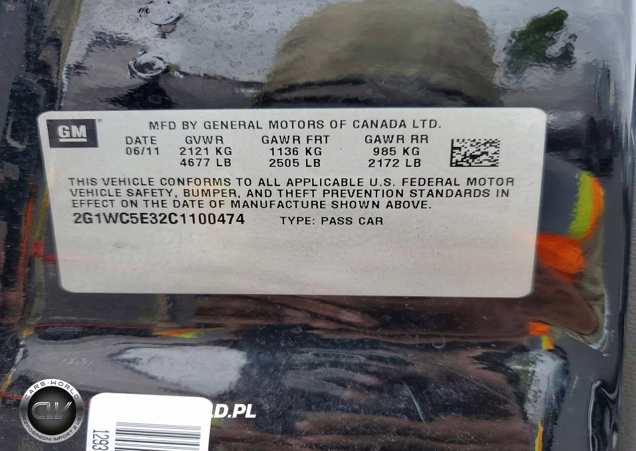 2012 Chevrolet Impala Ltz VIN:2G1WC5E32C1100474 - 12