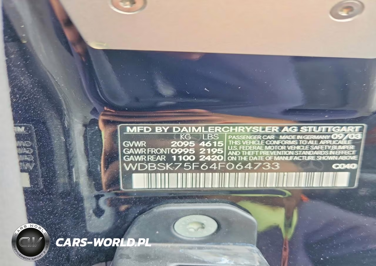 2004 Mercedes-Benz Sl 500 VIN:WDBSK75F64F064733 - 12