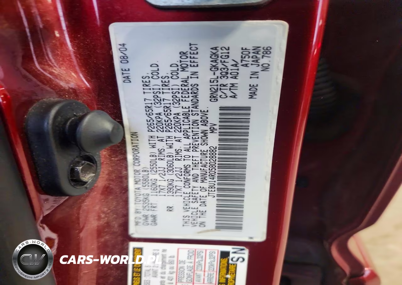 2005 Toyota 4Runner Sr5 VIN:JTEBU14R058028882 - 12