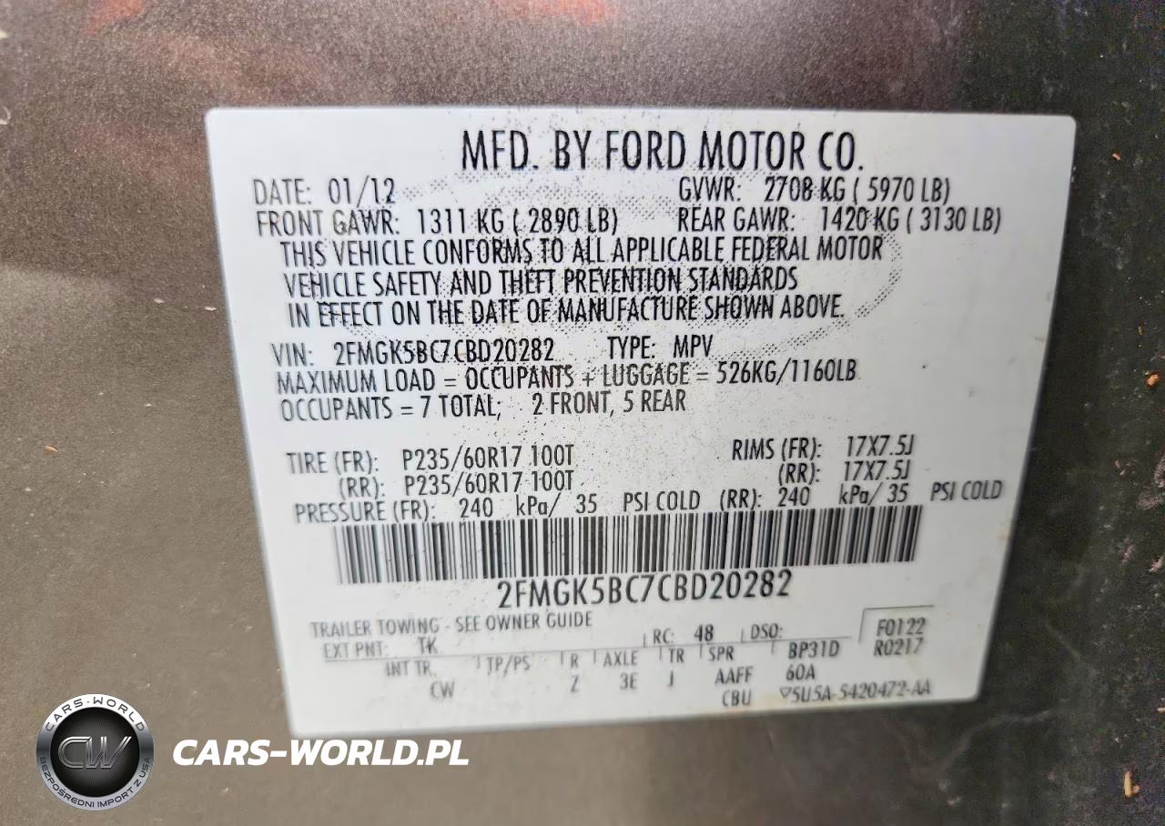 2012 Ford Flex Se VIN:2FMGK5BC7CBD20282 - 13