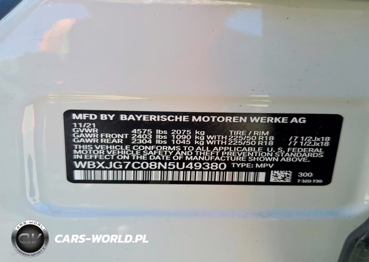 2022 BMW X1 Sdrive28I VIN:WBXJG7C08N5U49380 - 14
