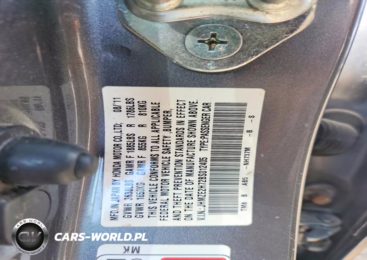 2011 Honda Insight Ex VIN:JHMZE2H72BS012405 - 13
