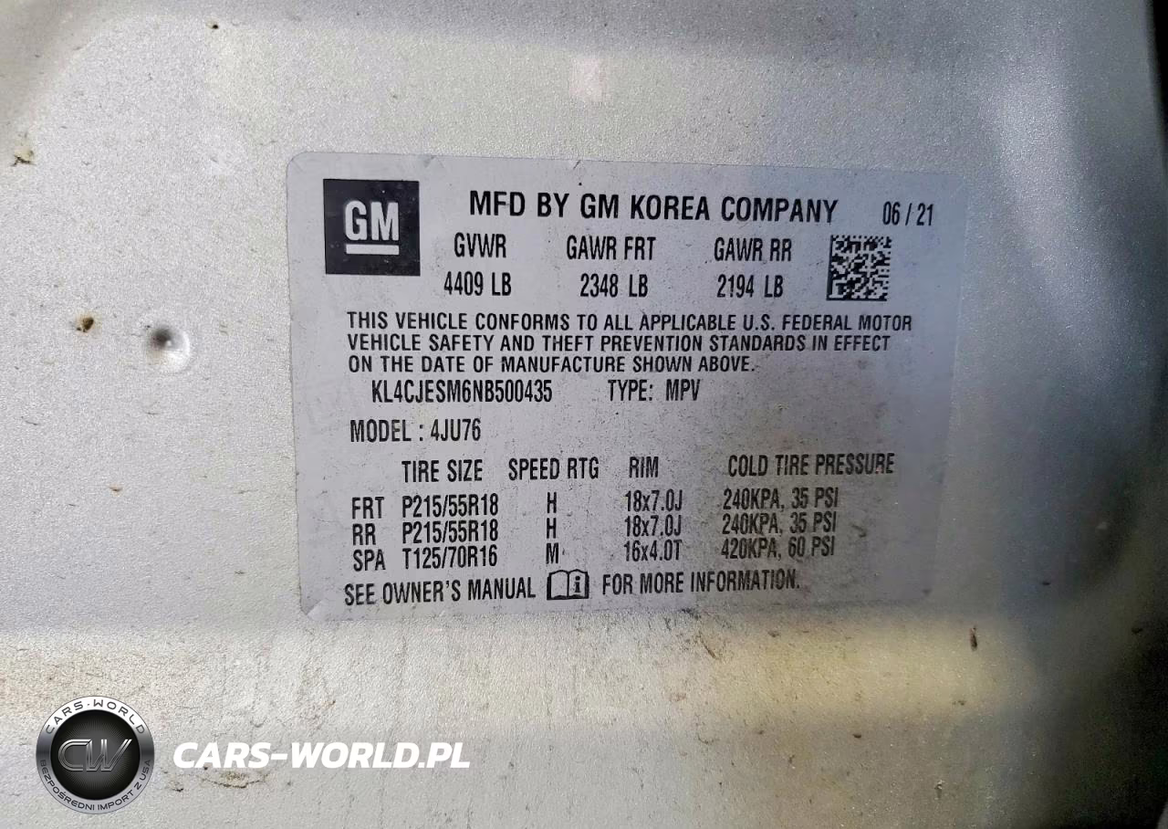 2022 Buick Encore Preferred VIN:KL4CJESM6NB500435 - 13