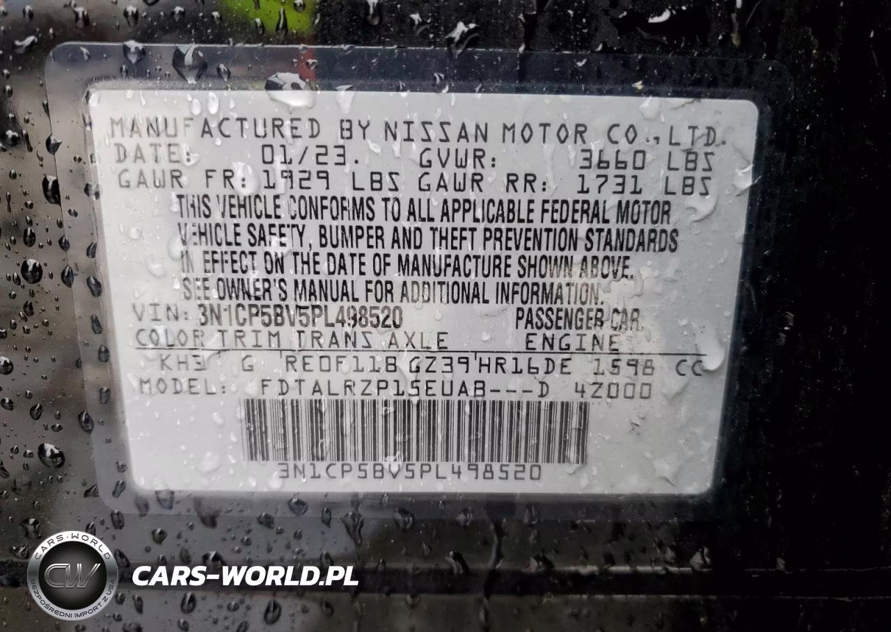 2023 Nissan Kicks S VIN:3N1CP5BV5PL498520 - 12