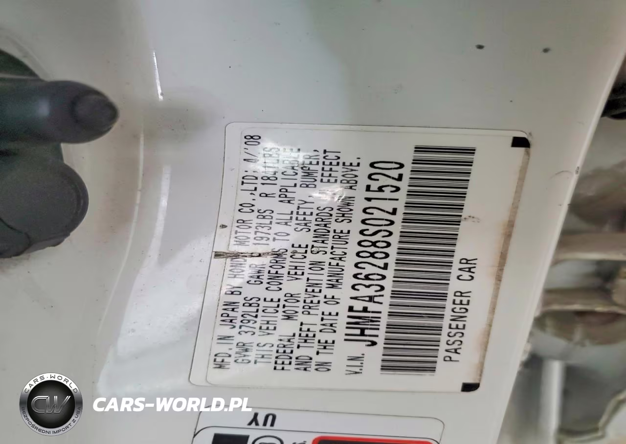 2008 Honda Civic Hybrid VIN:JHMFA36288S021520 - 12