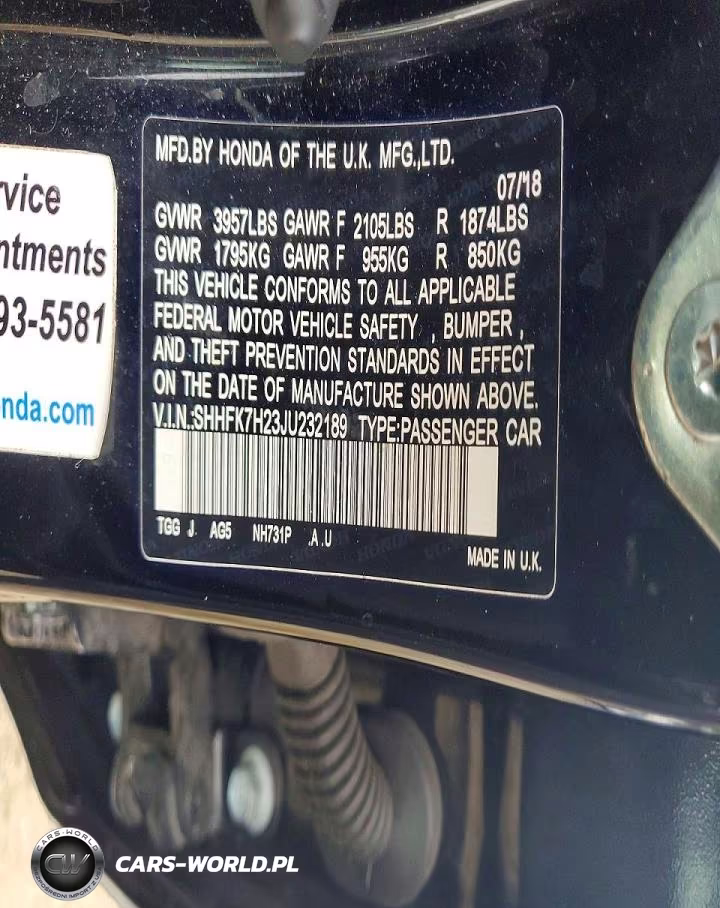 2018 Honda Civic Lx VIN:SHHFK7H23JU232189 - 12