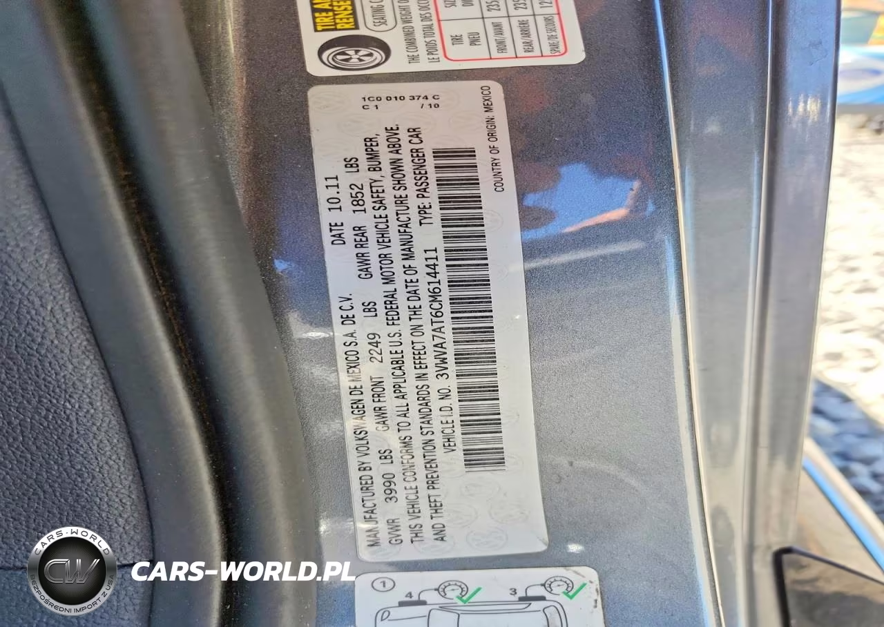 2012 Volkswagen Beetle Turbo VIN:3VWVA7AT6CM614411 - 13