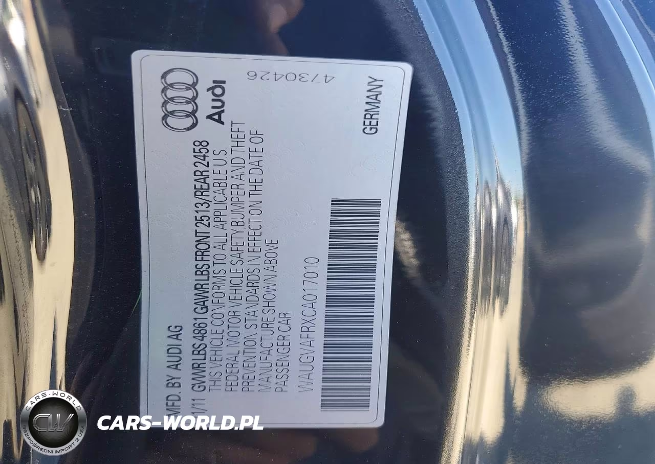 2012 Audi S5 Premium Plus VIN:WAUGVAFRXCA017010 - 13