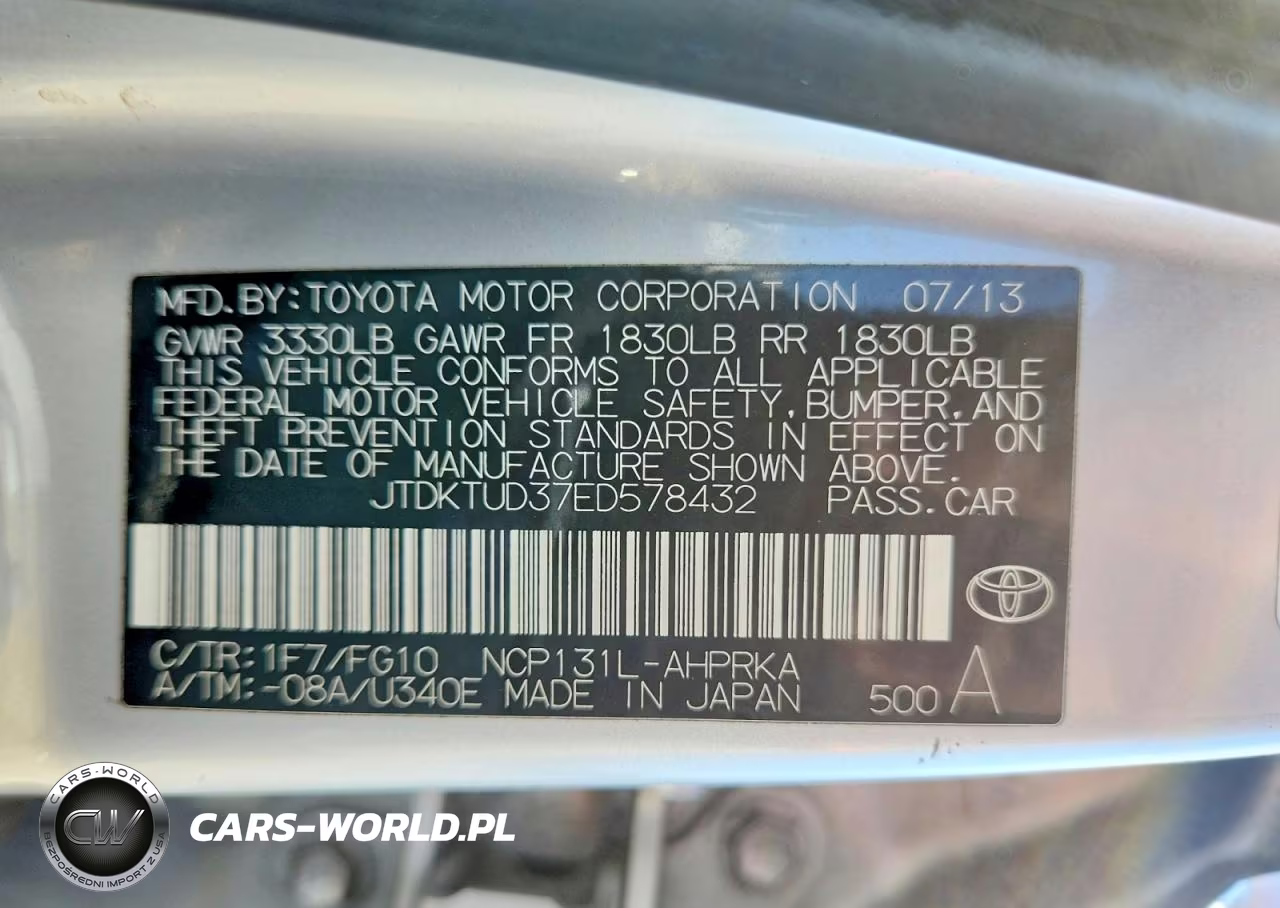 2014 Toyota Yaris 5-Door Le VIN:JTDKTUD37ED578432 - 13
