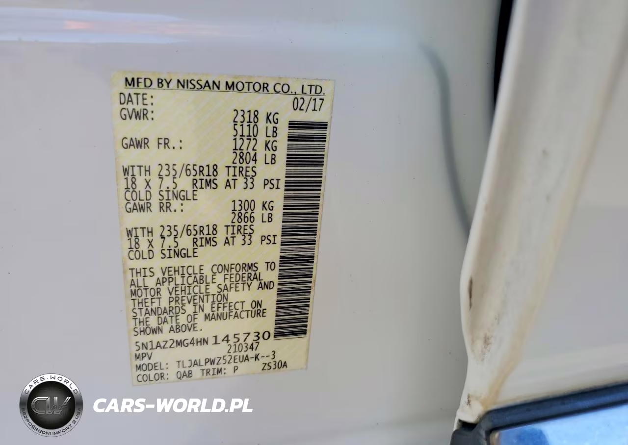2017 Nissan Murano S VIN:5N1AZ2MG4HN145730 - 12