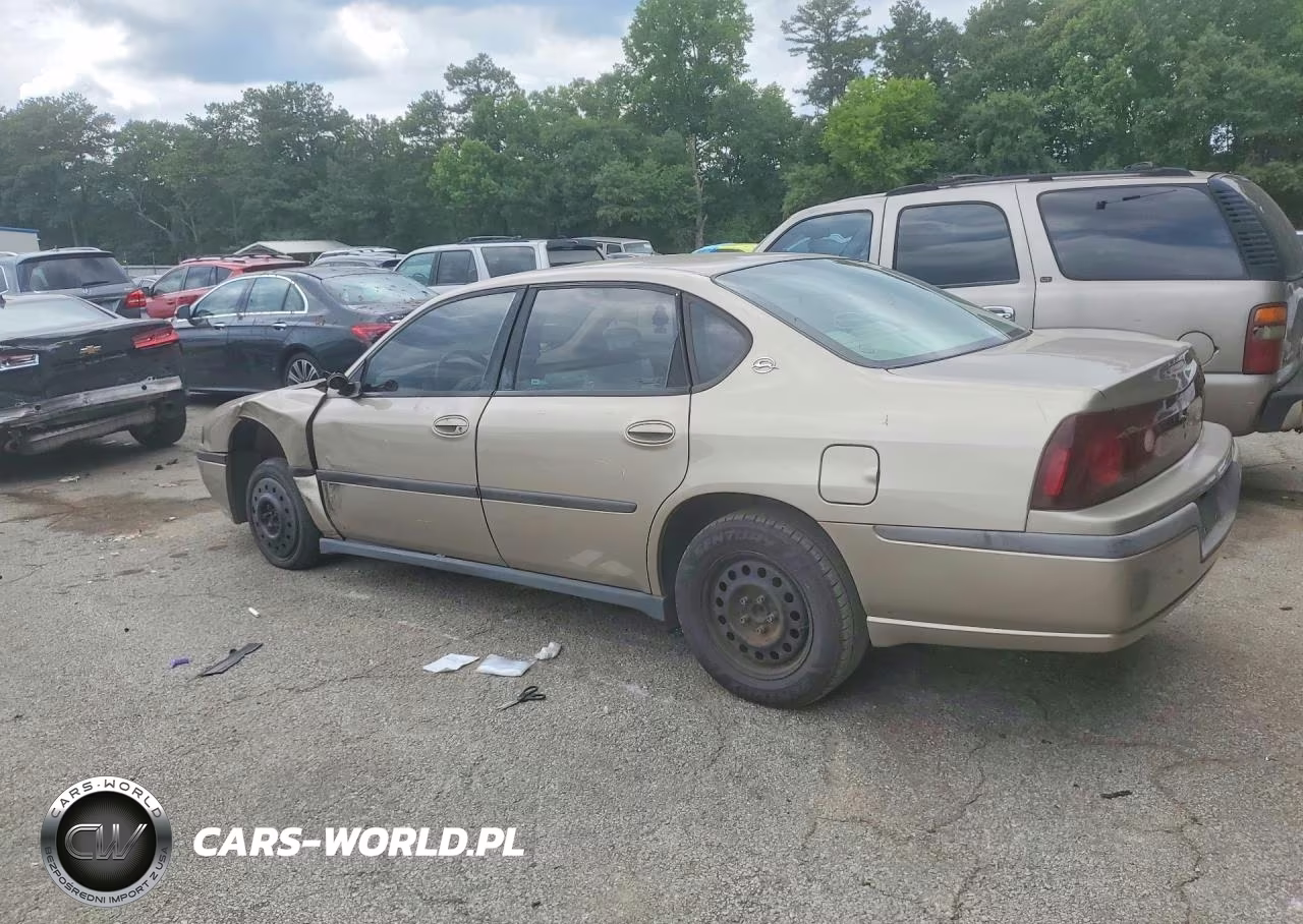 2001 Chevrolet Impala VIN:2G1WF52E119283443 - 2