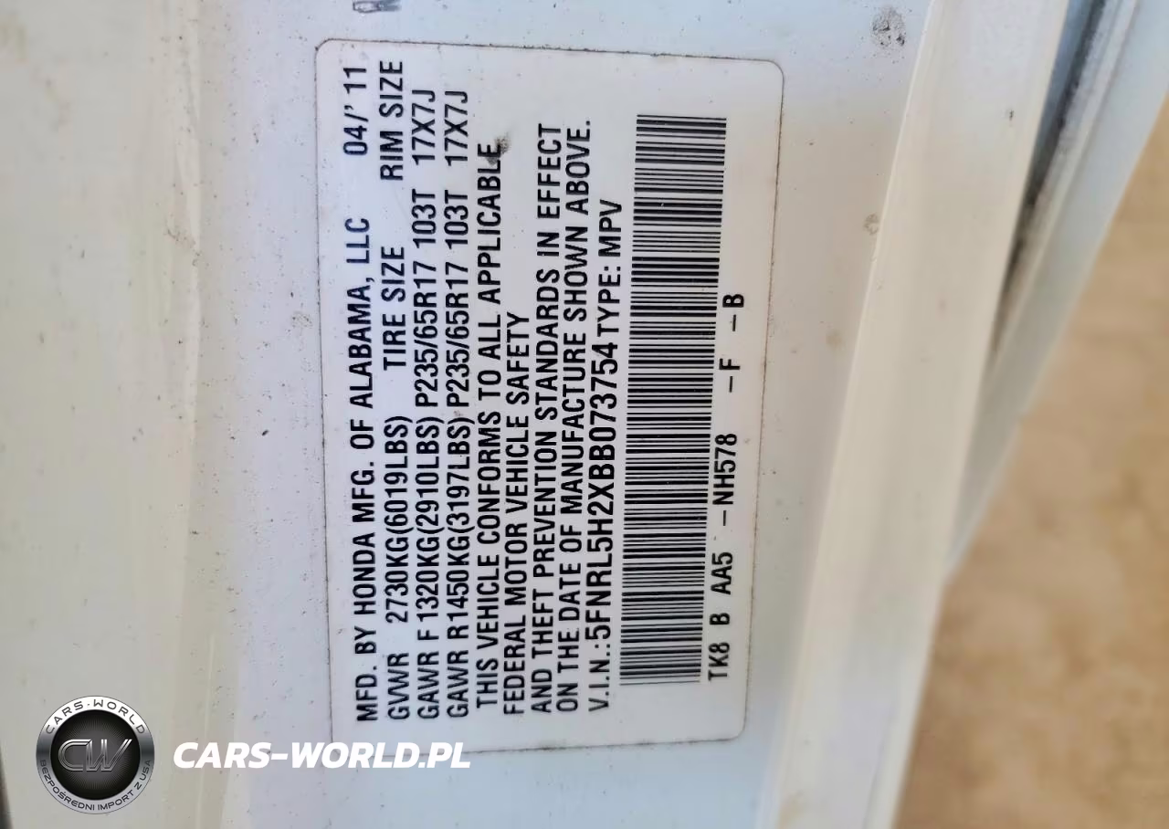 2011 Honda Odyssey Lx VIN:5FNRL5H2XBB073754 - 13