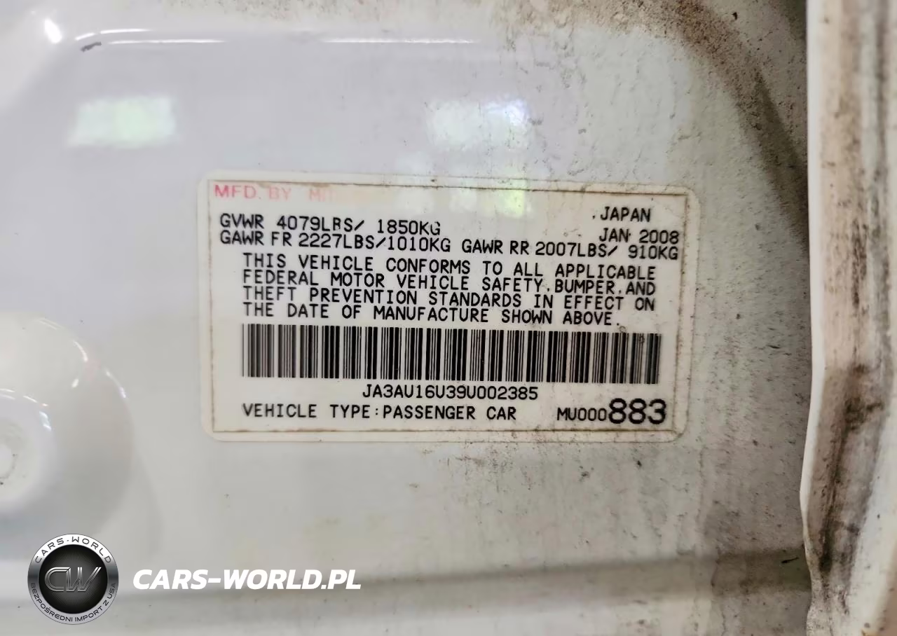 2009 Mitsubishi Lancer De VIN:JA3AU16U39U002385 - 12