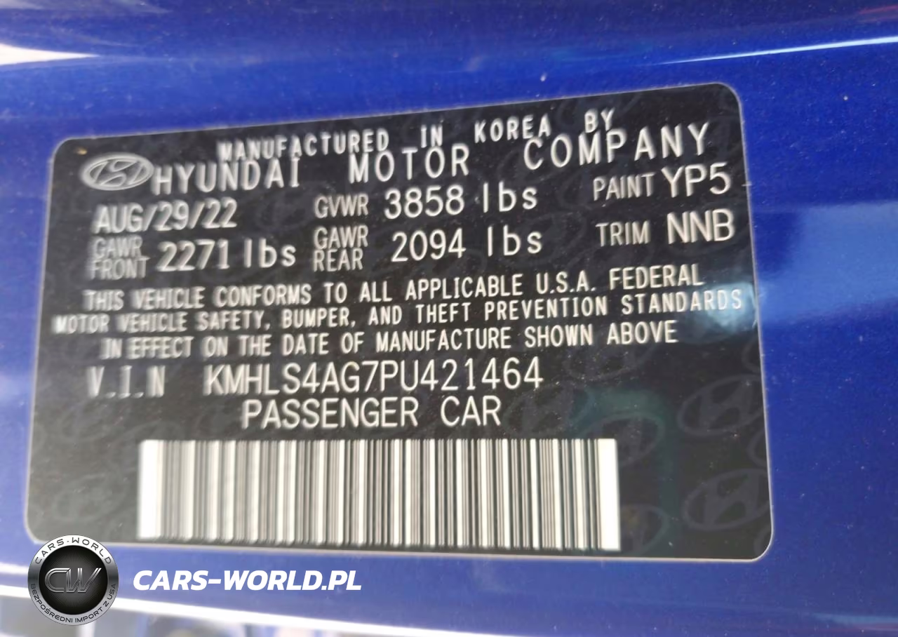 2023 Hyundai Elantra Sel VIN:KMHLS4AG7PU421464 - 12