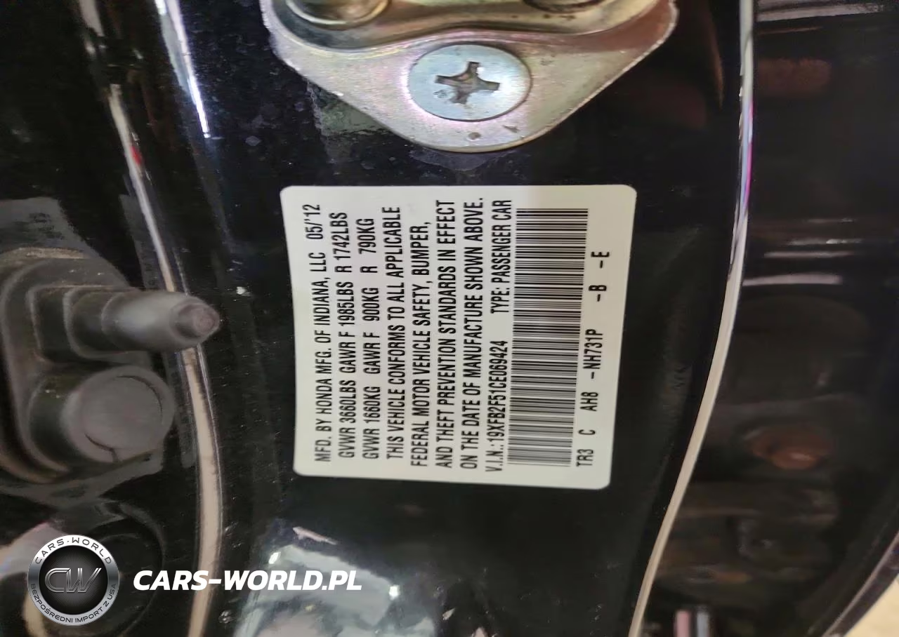 2012 Honda Civic Lx VIN:19XFB2F51CE069424 - 13