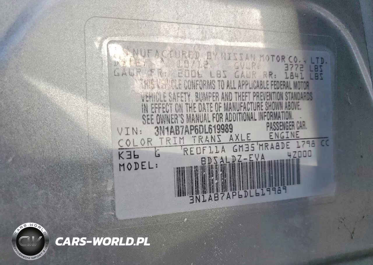 2013 Nissan Sentra S VIN:3N1AB7AP6DL619989 - 12