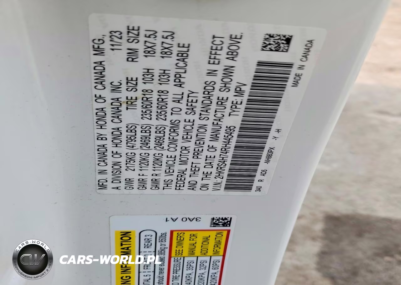 2024 Honda Cr-V Exl VIN:2HKRS4H74RH445495 - 14