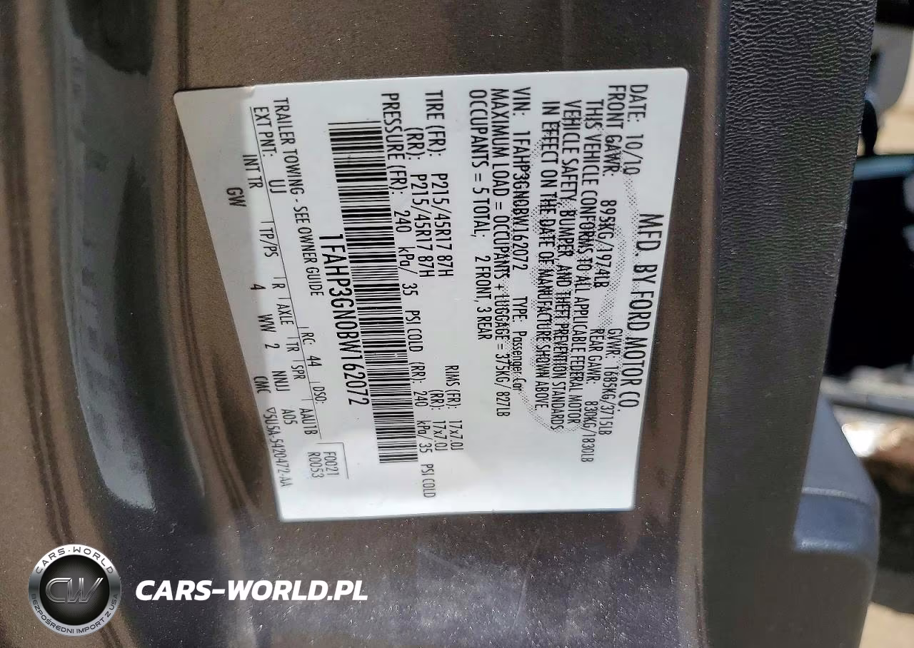 2011 Ford Focus Ses VIN:1FAHP3GN0BW162072 - 12