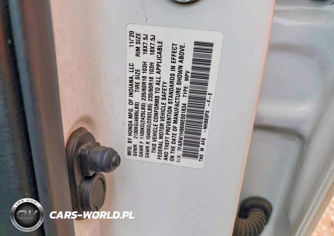 2021 Honda Cr-V Exl VIN:7FARW1H86ME001834 - 13