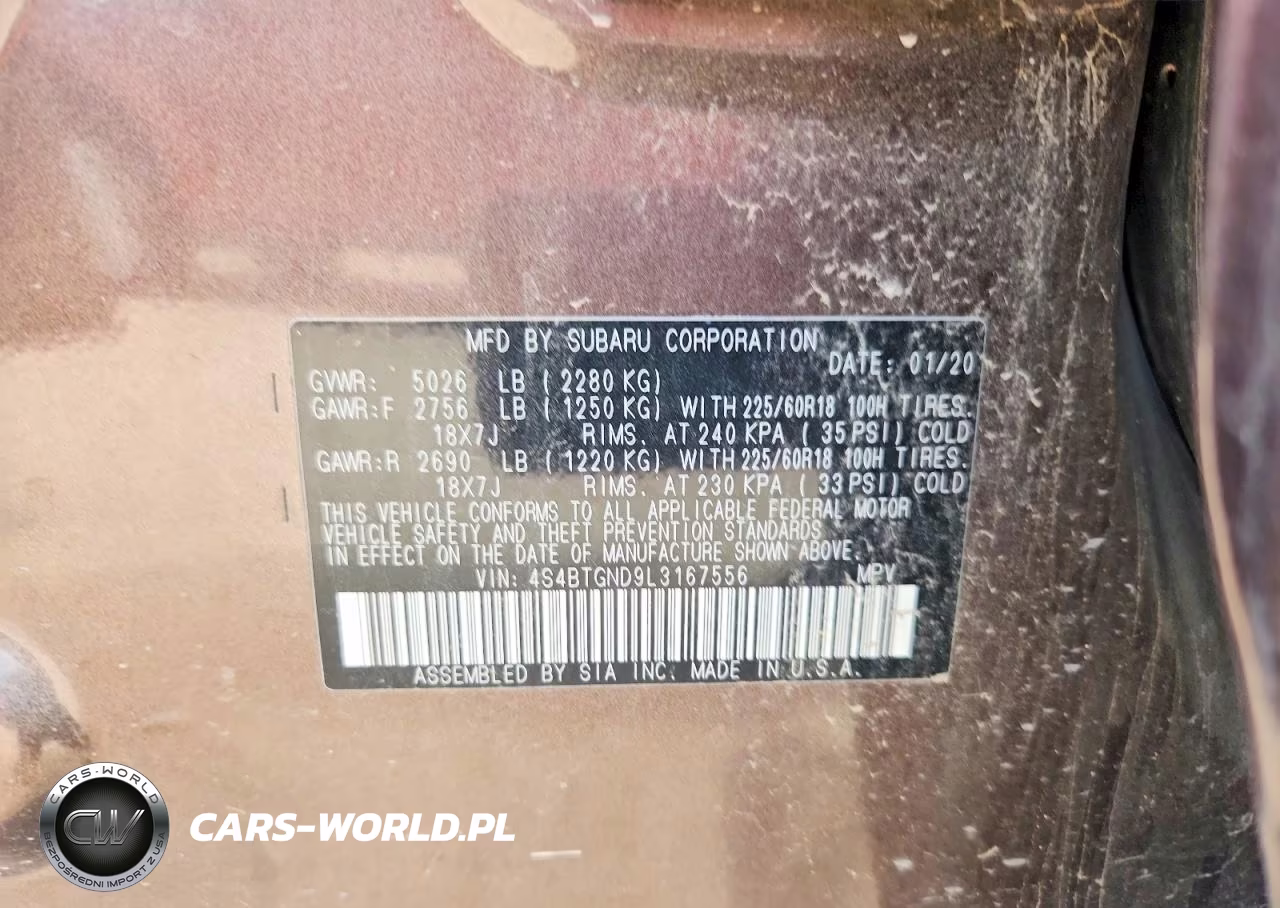 2020 Subaru Outback Limited Xt VIN:4S4BTGND9L3167556 - 13