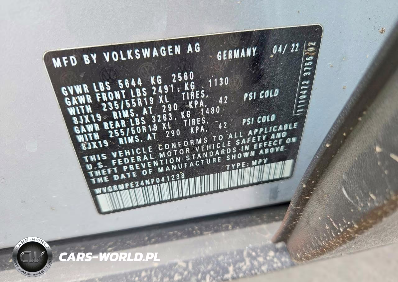 2022 Volkswagen Id.4 Pro VIN:WVGRMPE24NP041238 - 13