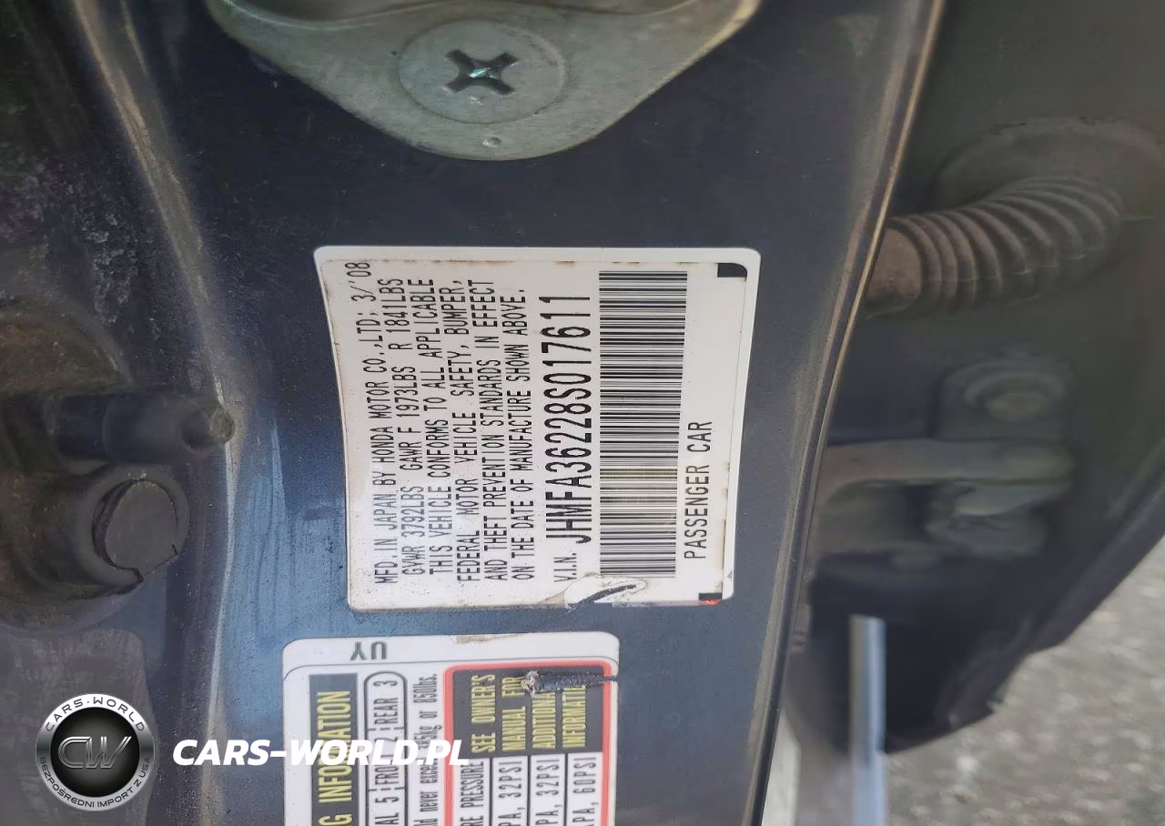 2008 Honda Civic Hybrid VIN:JHMFA36228S017611 - 12