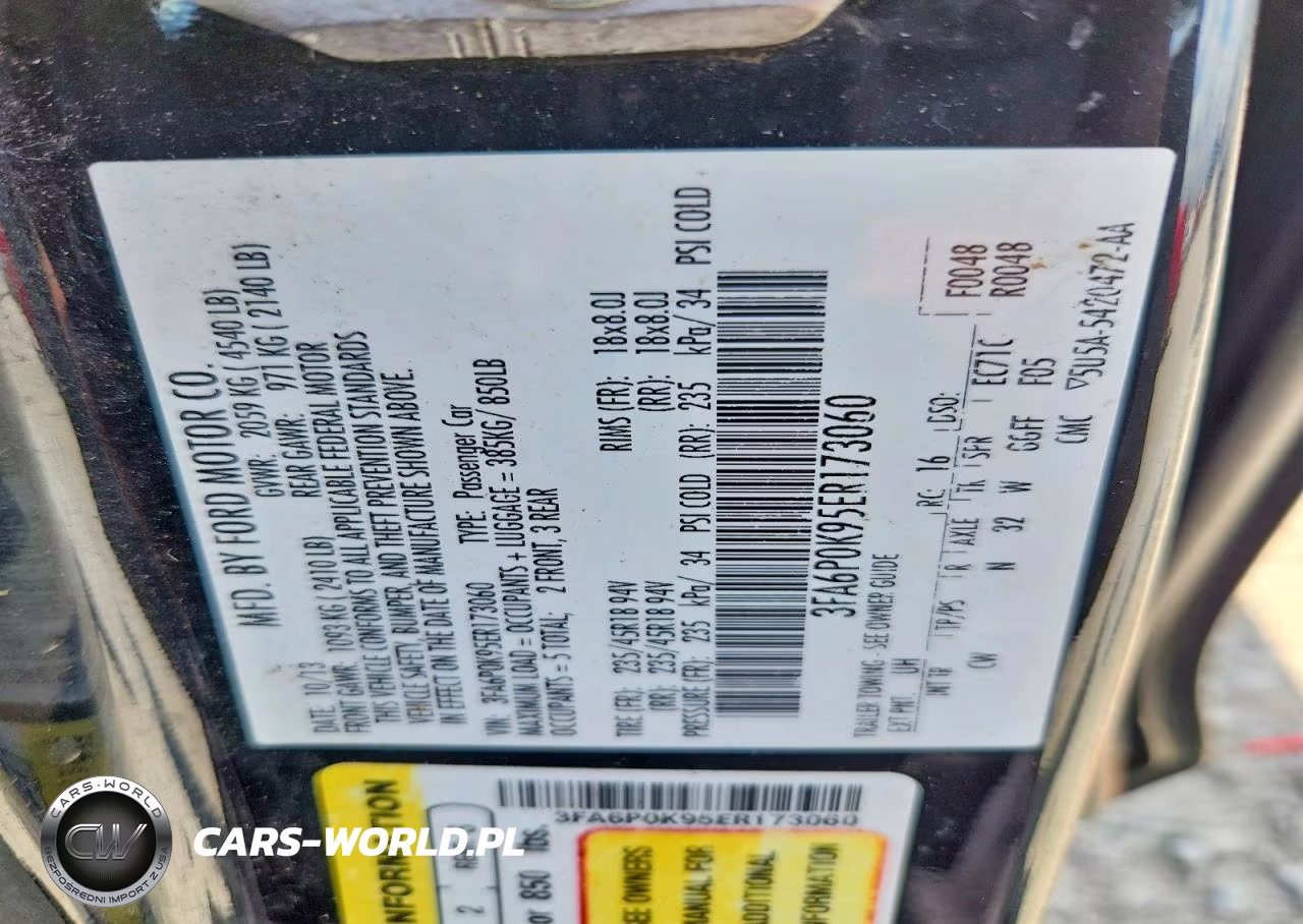 2014 Ford Fusion Titanium VIN:3FA6P0K95ER173060 - 12