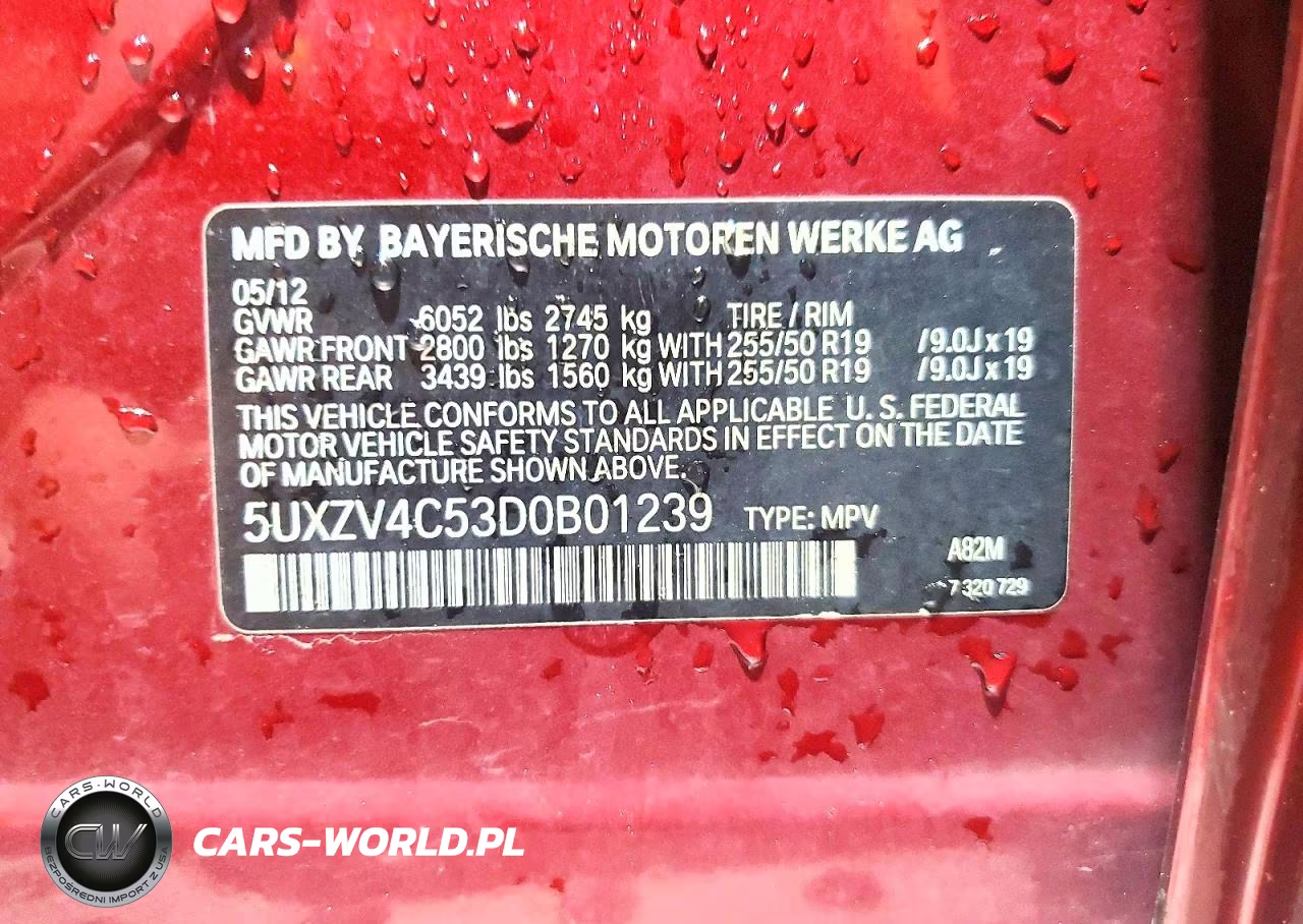 2013 BMW X5 xDrive35I VIN:5UXZV4C53D0B01239 - 13