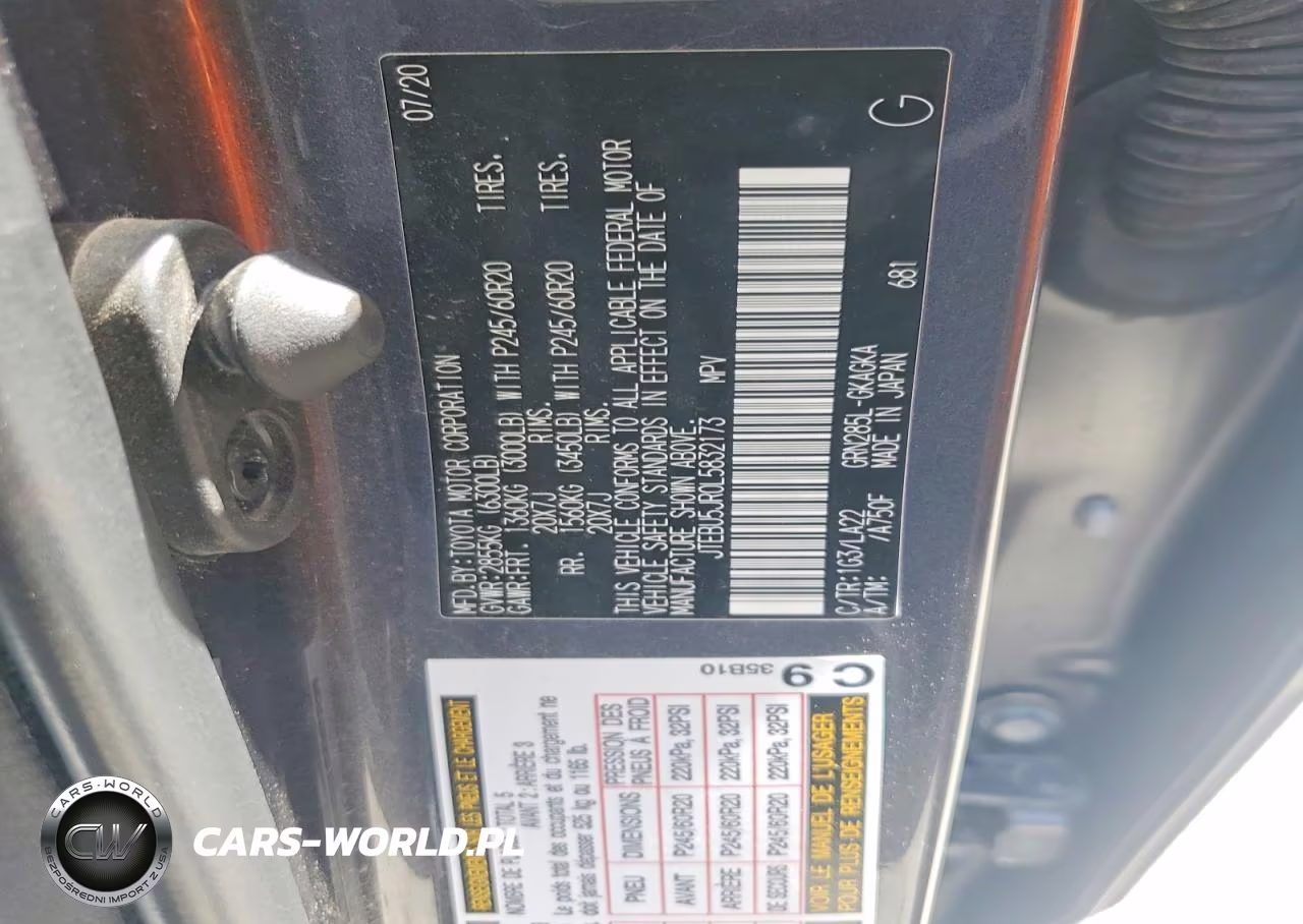 2020 Toyota 4Runner Limited VIN:JTEBU5JR0L5832173 - 13