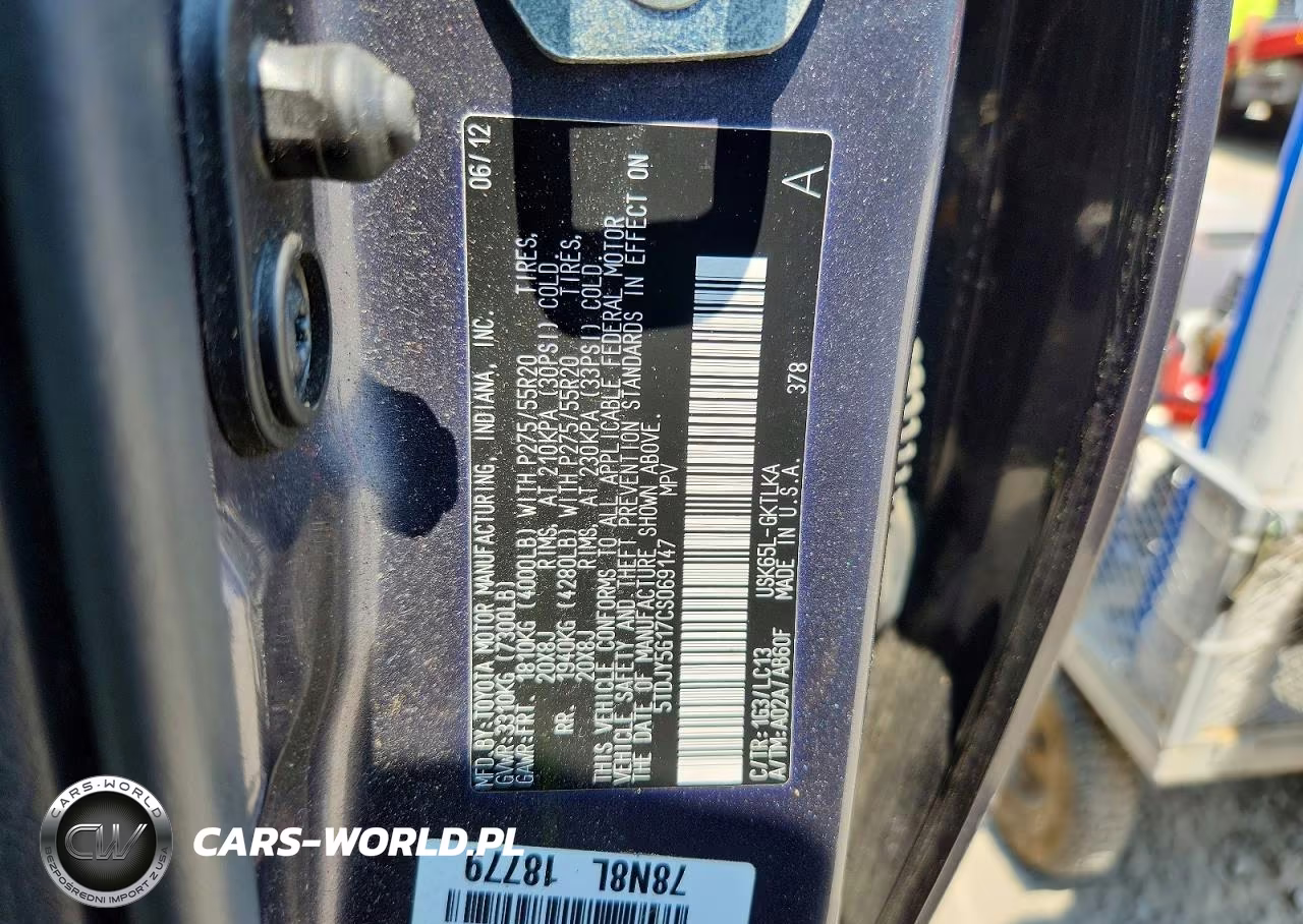2012 Toyota Sequoia Limited VIN:5TDJY5G17CS069147 - 13