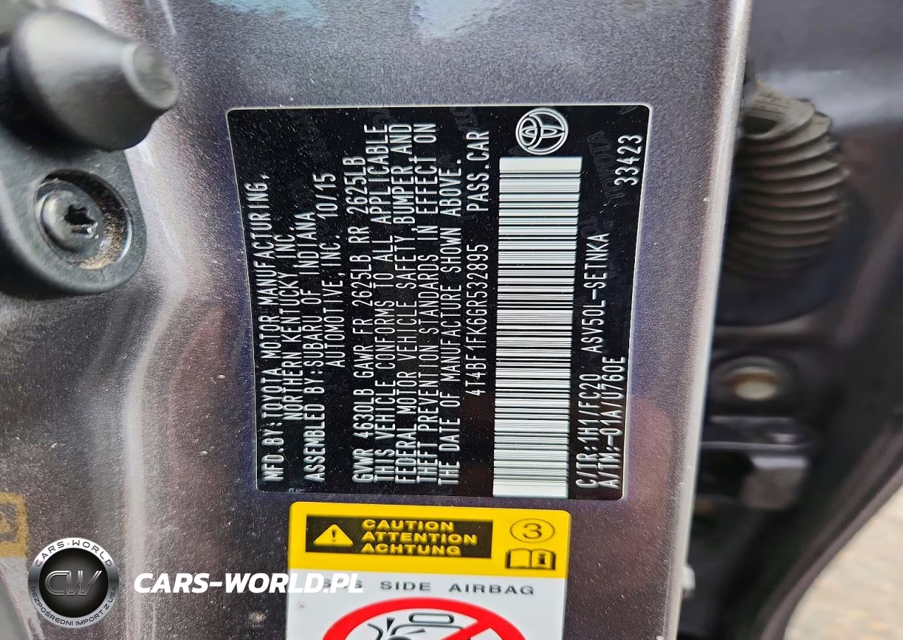 2016 Toyota Camry Le VIN:4T4BF1FK6GR532895 - 12